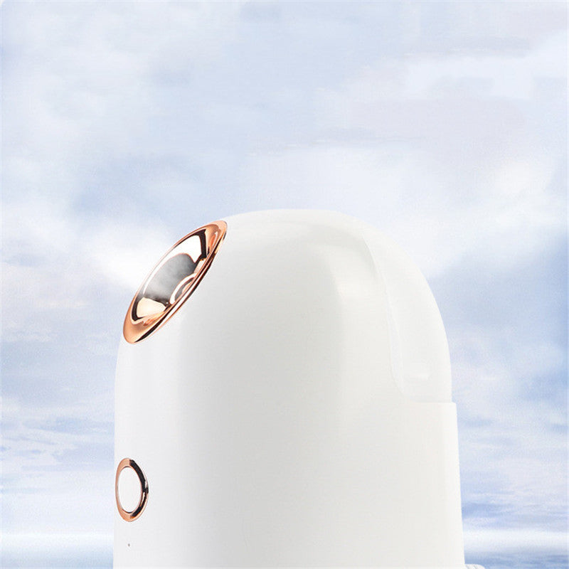 Beauty steamer facial skincare device on a white background