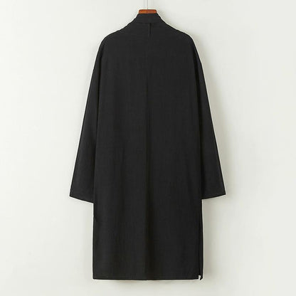 Men's Mandarin-collar mid-length trench coat by My Store in a tailored design