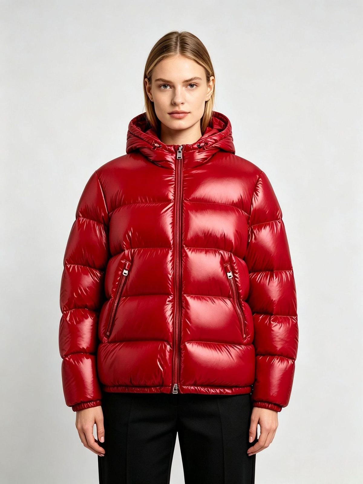 Women's thickened winter sports jacket in a warm padded design