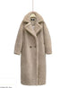 Elegant Long Lamb Cashmere Coat