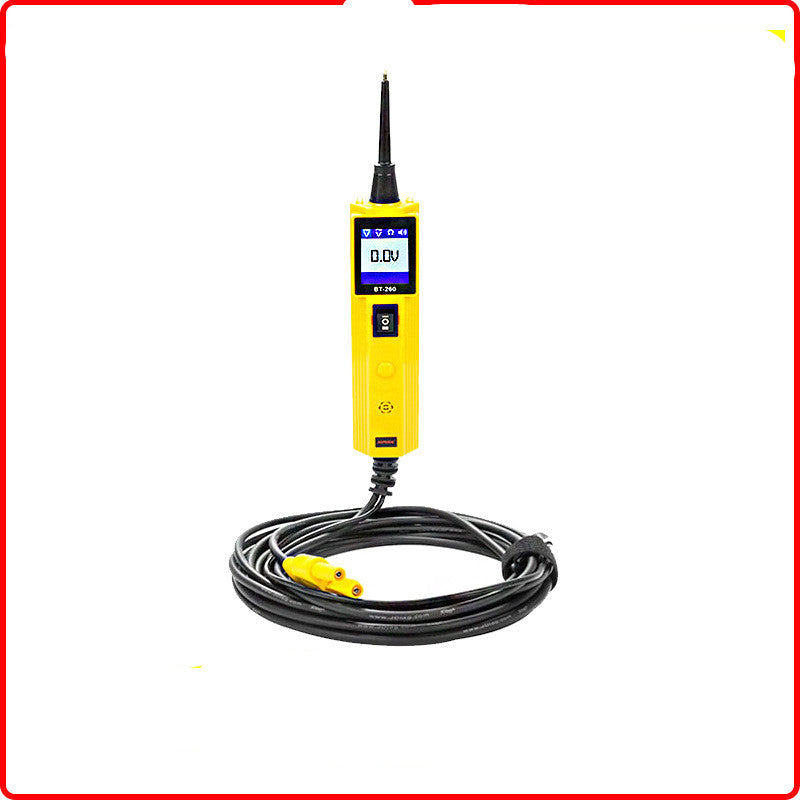 Auto circuit voltage fault detector for vehicle electrical system maintenance, handheld diagnostic tool