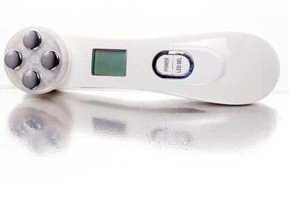 Multifunctional skin rejuvenation care instrument in white with handheld design for facial skincare treatments
