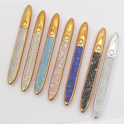 False eyelashes with self-adhesive eyeliner in multicolor shades, close-up product view