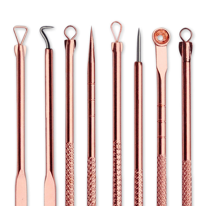 Beauty needle set with multiple precision needles arranged for skincare and beauty treatments