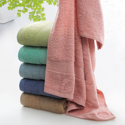 Thickened bath and beach towel in soft woven fabric, full-size rectangular design