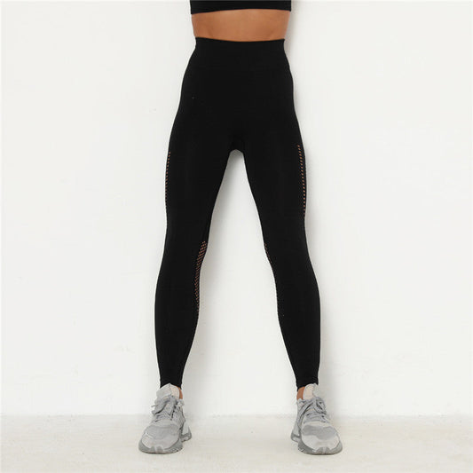 Ladies bodybuilding buttocks elastic fitness pants, close-up view of stretchy athletic fabric and contouring design