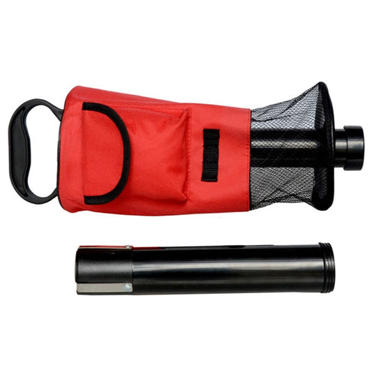 Detachable portable pick up retriever zipper storage bag and ball collector for outdoor sports gear