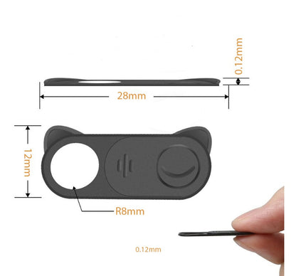 Webcam privacy camera cover sticker slider shutter for laptop, tablet, and phone lenses