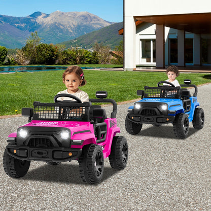 12V kids ride-on truck car electric vehicle by GBruno Store, showing the toy with steering wheel and colorful design.