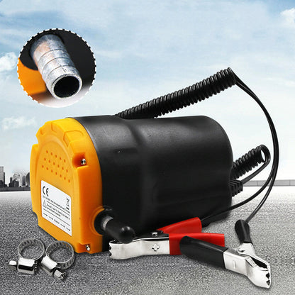 12V 24V oil pumping pump by My Store, compact fluid transfer pump with visible inlet and outlet ports