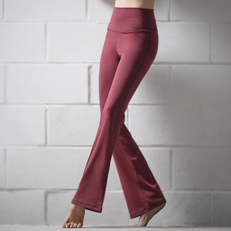 Yoga trumpet pants in a flared silhouette for flexible movement