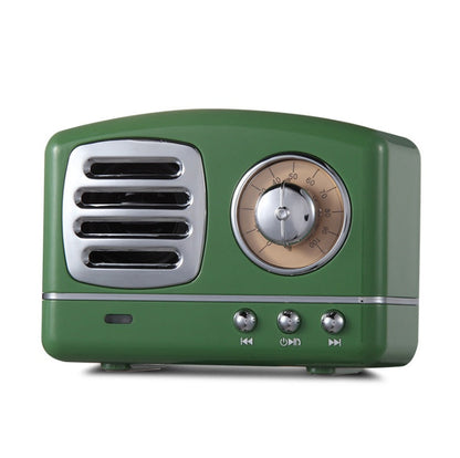 Retro knob wireless Bluetooth speaker with U disk, card radio, and portable multi-color design