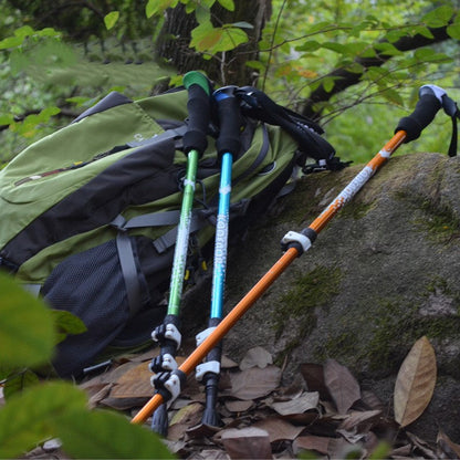 Aluminum alloy trekking pole with straight handle, My Store brand