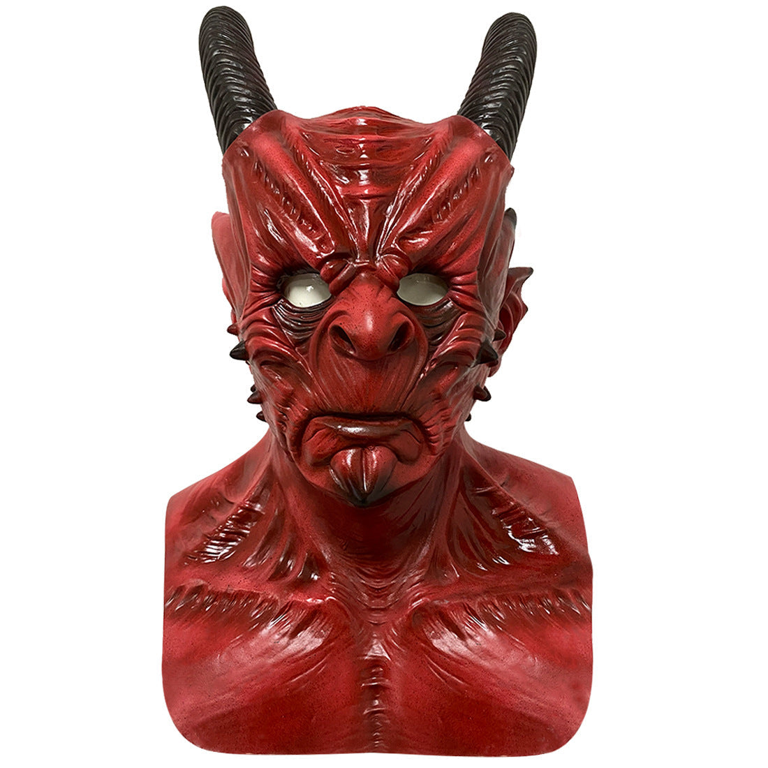 Halloween scary horns Warcraft mask with dark horned design