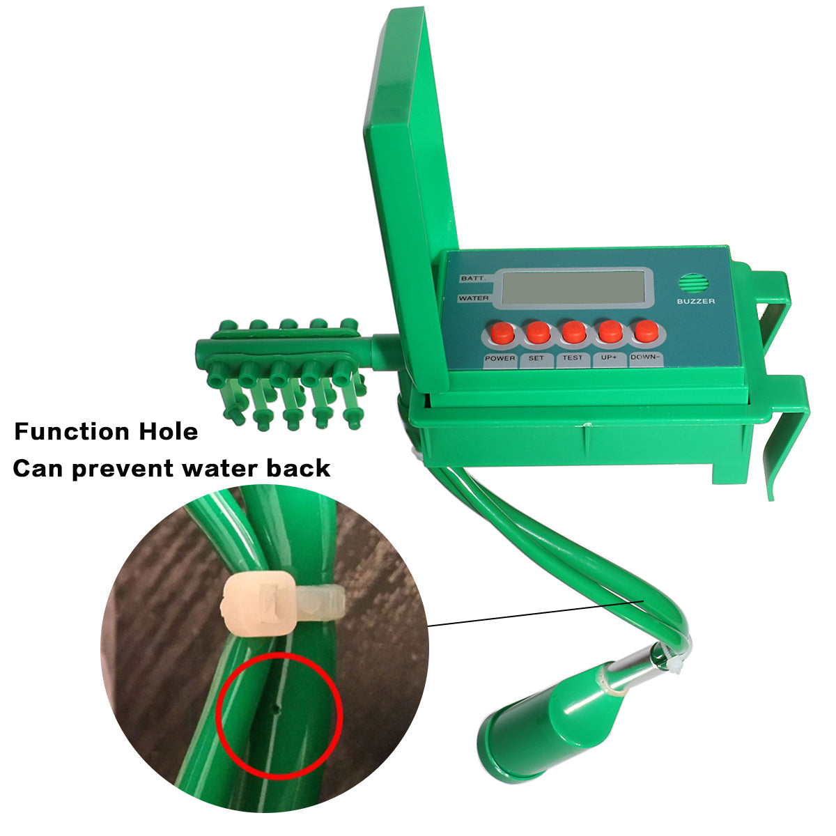 Automatic micro drip irrigation watering kit with smart controller and sprinkler for garden plants