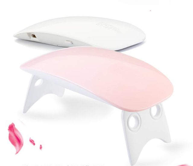 Portable 6W USB LED light therapy machine for nail care, compact white device by My Store