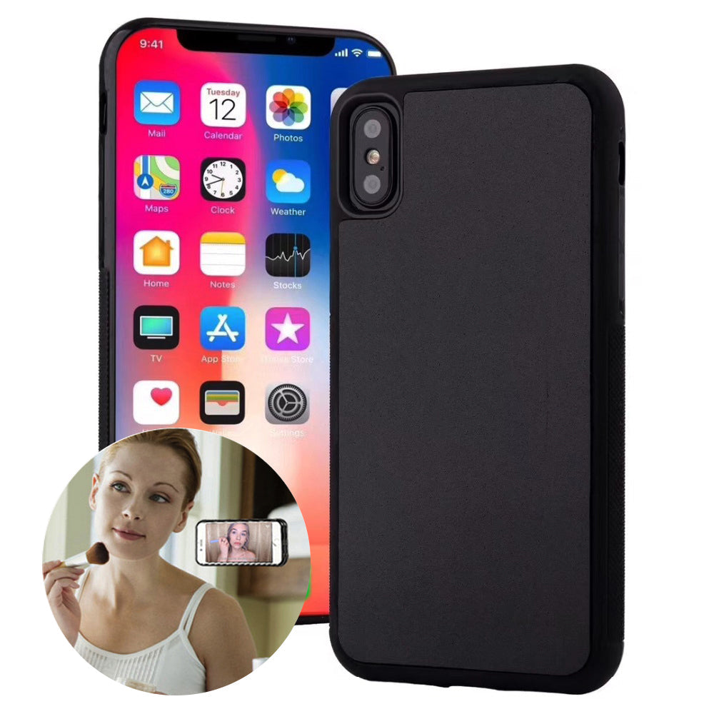 Anti-gravity nano adsorption mobile phone case with transparent protective design