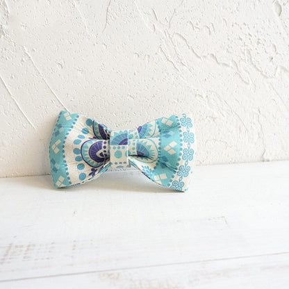Pet bow tie collar in a colorful patterned design by My Store