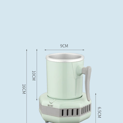 Dual-use mini ice cooling cup for quick cooling in an office, dormitory, or kitchen setup