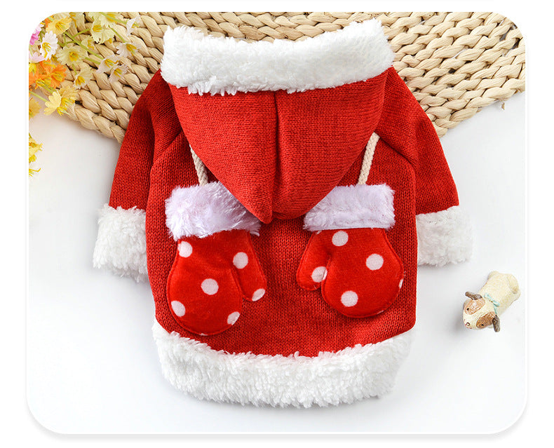 New dog Christmas sweater with festive holiday design, front view