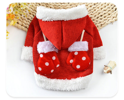 New dog Christmas sweater with festive holiday design, front view