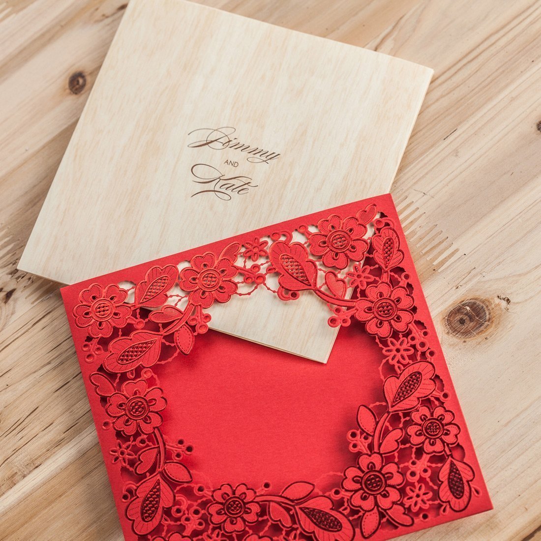 Personalized custom invitation card with elegant design and customizable details
