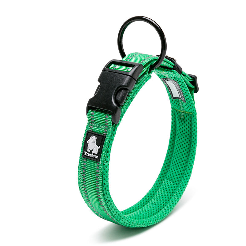 Anti-strangulation medium teddy pet collar in soft plush fabric by My Store