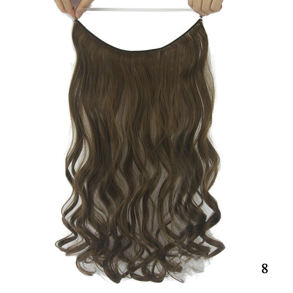 Invisible halo hair extension displayed on a neutral background for seamless, natural-looking volume.