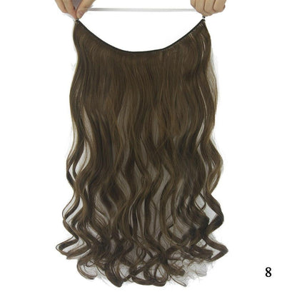 Invisible halo hair extension displayed on a neutral background for seamless, natural-looking volume.