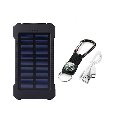Apple-compatible outdoor solar power bank battery for iPhone charging