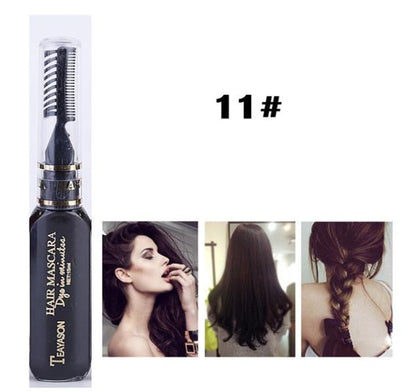 Temporary hair dye mascara applicator wand close-up, My Store brand