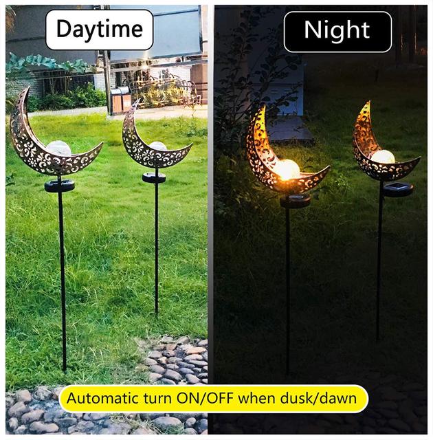 LED solar flame light metal garden lamp with realistic flame effect for waterproof outdoor landscape lighting