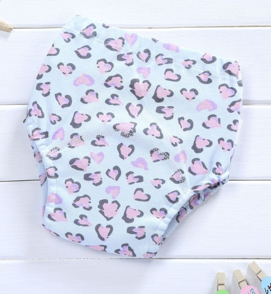 Baby absorbent underwear, soft reusable diaper-style briefs for infants