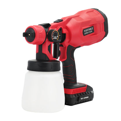 Cordless power tool paint spraying machine in compact handheld design