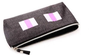 Fabric cartoon stationery bag with colorful cartoon design and zip closure