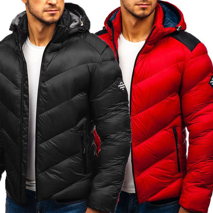 Warm hooded jacket by My Store in a simple product view