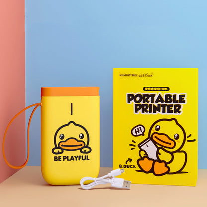 Small portable handheld printer, compact design with simple controls