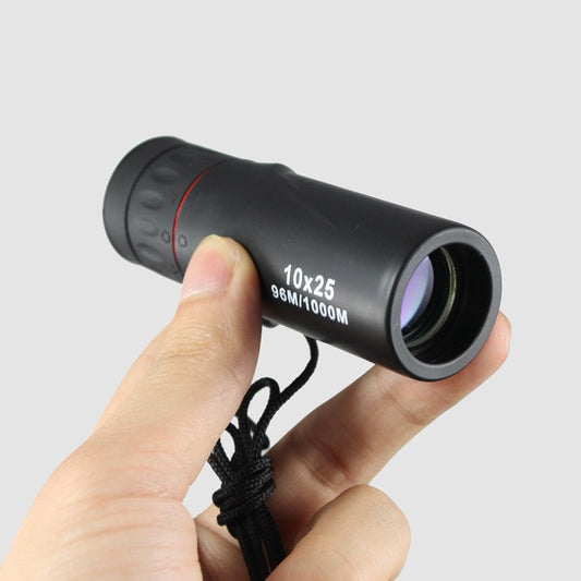 Portable 10x25 monocular high-definition night vision pocket scope for outdoor viewing