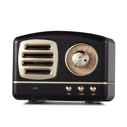 Retro knob wireless Bluetooth speaker with U disk, card radio, and portable multi-color Bluetooth audio design