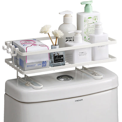 Punch-free toilet rack by My Store, wall-mounted bathroom storage shelf without drilling
