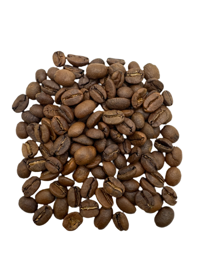 Bag of Good Brothers Espresso Blend roasted coffee beans from Good Brothers Coffee LLC, with a dark, rich roast appearance.