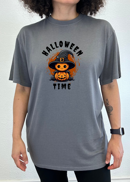 Spun Bamboo men's Halloween graphic T-shirt made of bamboo viscose and organic cotton with short sleeves and colorful print.