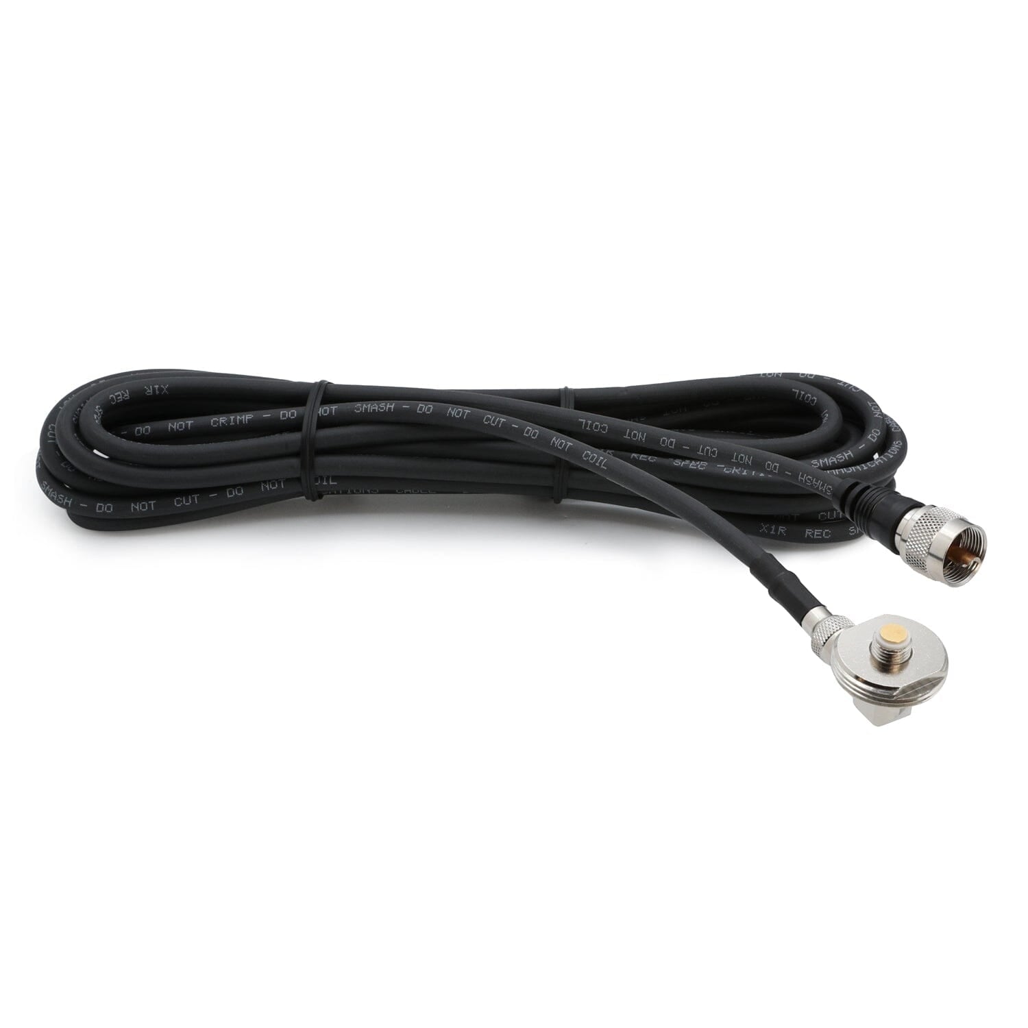 15 Ft Antenna Cable with Removable Mini 3/8 NMO Bulkhead Mount - BACKUPMYFILESNOW.COM®