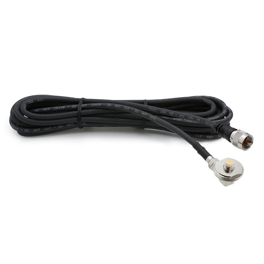 15 Ft Antenna Cable with Removable Mini 3/8 NMO Bulkhead Mount - BACKUPMYFILESNOW.COM®