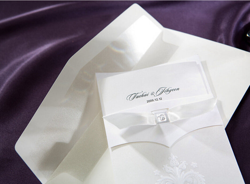 Personalized custom invitation card design with elegant typography and customizable details