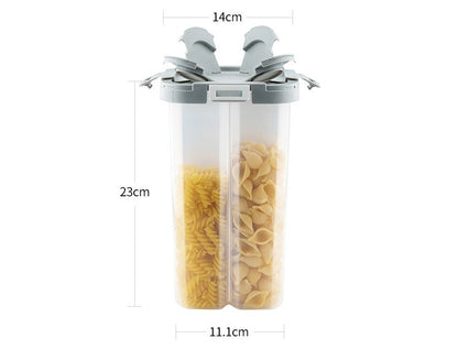 Whole grain storage box by My Store, clear container with secure lid for pantry organization