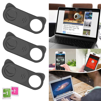 Webcam privacy camera cover slider shutter for laptops, tablets, and phones
