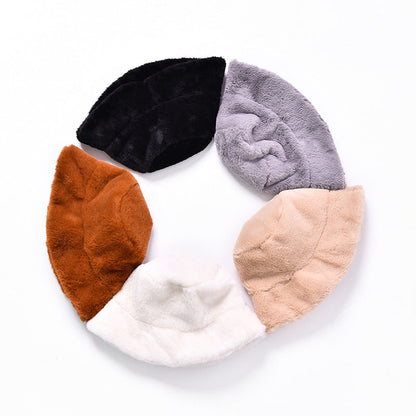 Fur warm hat with soft fur texture and cozy winter design