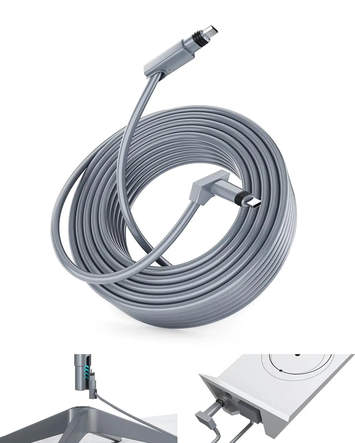 150FT 46M Starlink Gen2 Cable Waterproof Replacement Extension Cord for V2 Standard Kit High Speed Line for Satellite V2 - BACKUPMYFILESNOW.COM®