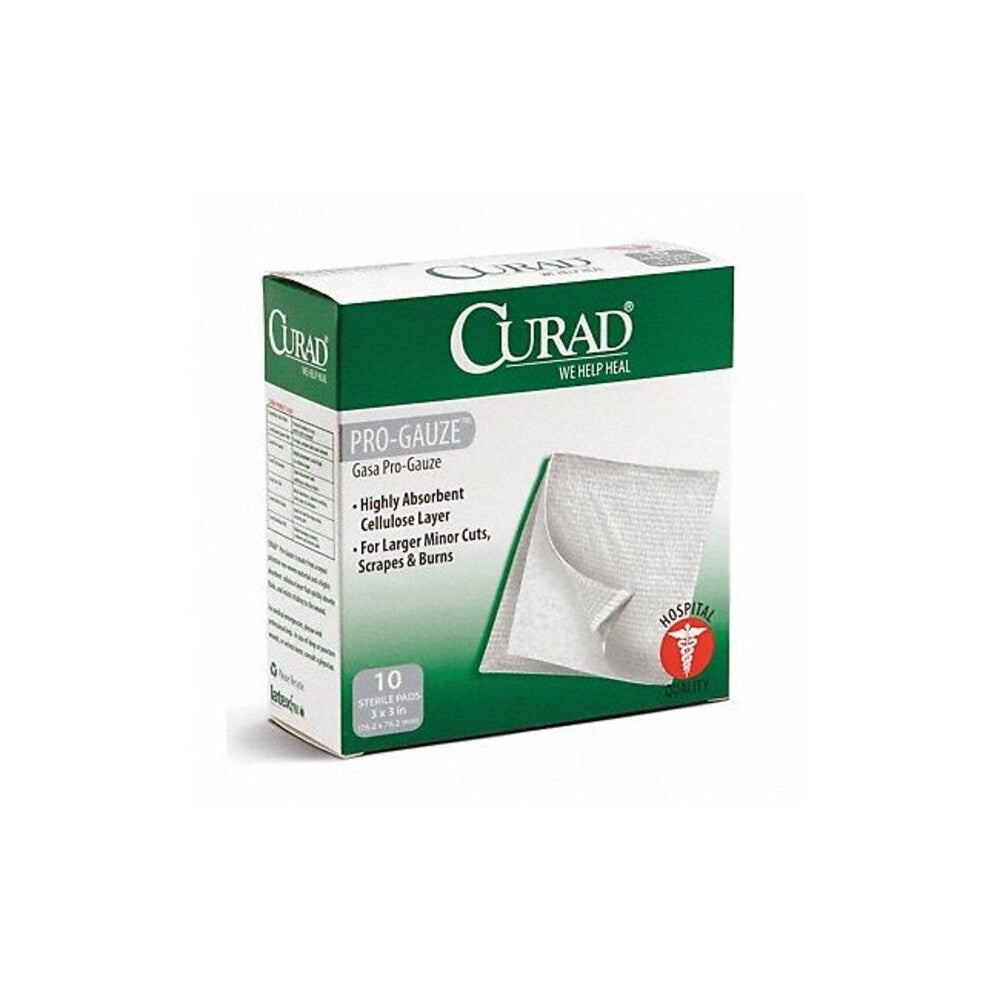 Curad Pro-Gauze Gauze Pads, Sterile 3 x 3 10 ct